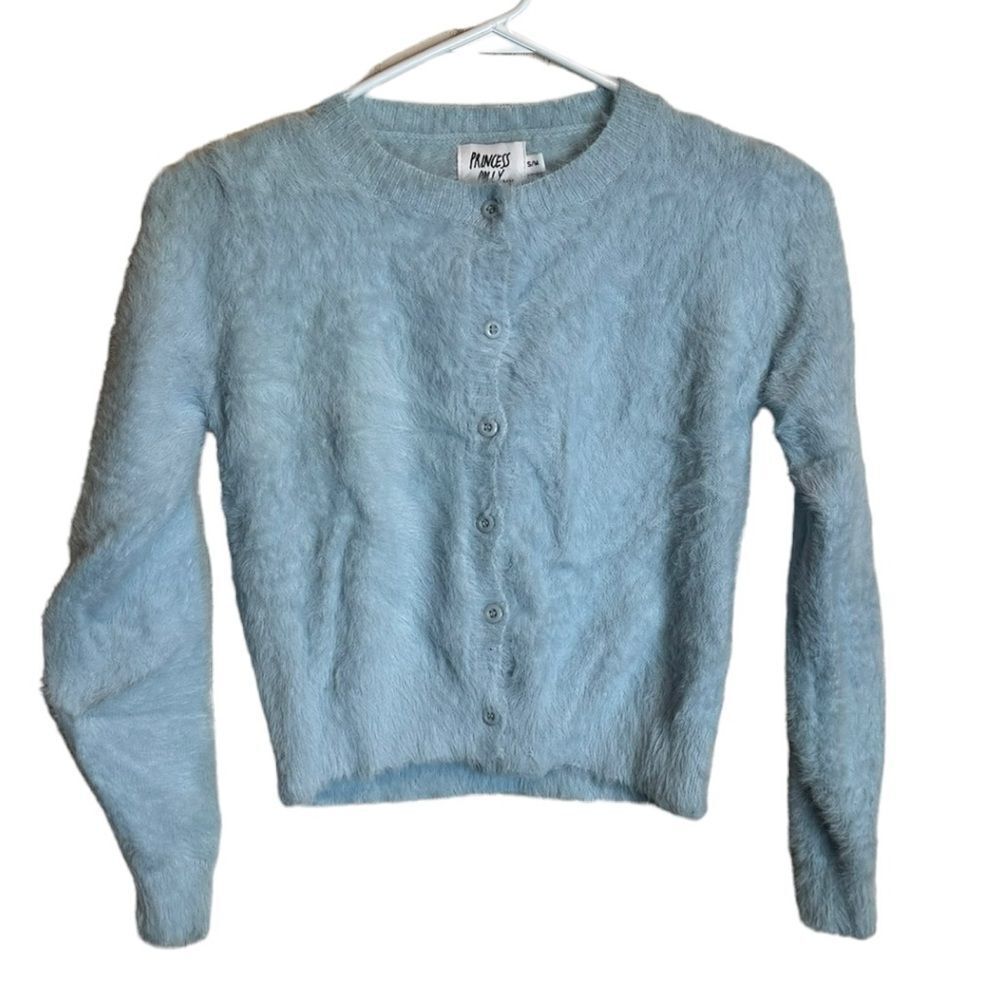 Princress Polly Blue Furry Sweater size S/M